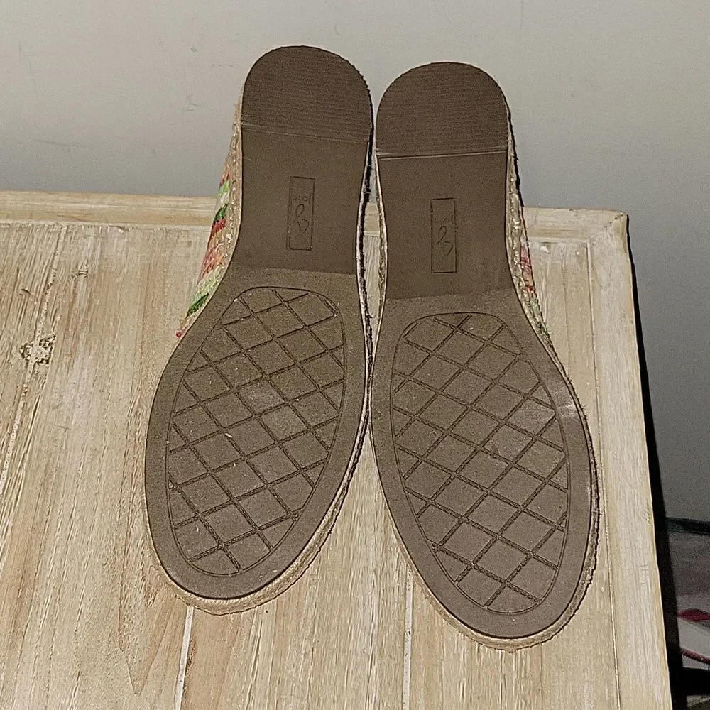 Joie Multicolor Woven Espadrille Slip-Ons